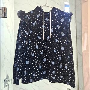 Sandy Liang for Target Limited Edition Floral Polka Dot Women's Hooded Top